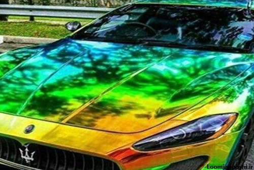 عکس ماشین لامبورگینی رنگارنگ