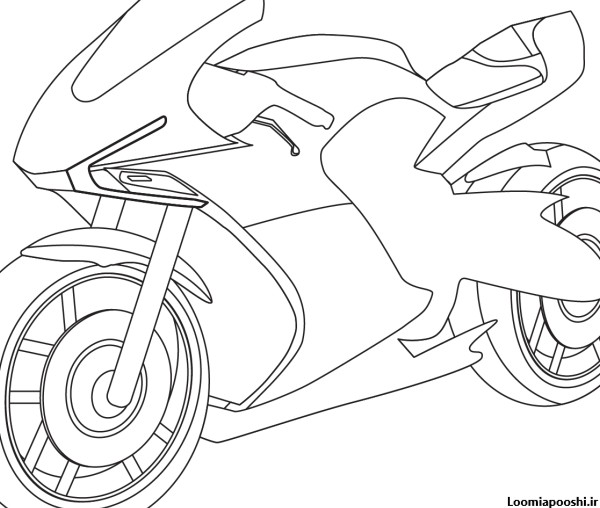 عکس موتور سیکلت برای نقاشی