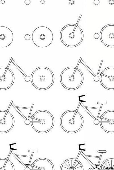 عکس از نقاشی دوچرخه