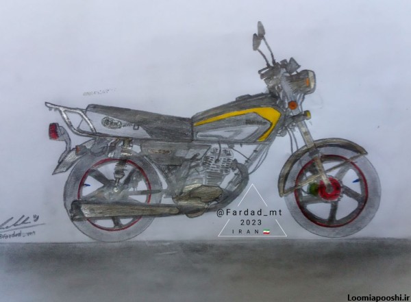 عکس موتور هوندا برای نقاشی