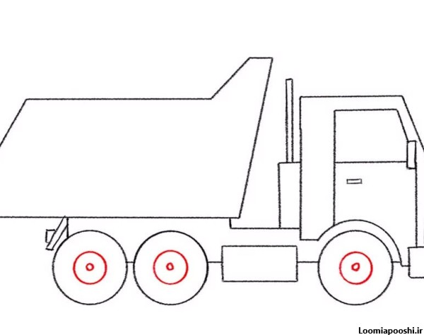 عکس نقاشی ماشین سنگین آسان